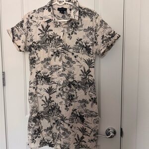Floral Print Short Sleeve Shirt